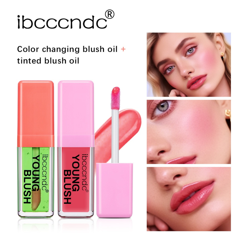 Ibcccndc Long-Lasting Mineral Liquid Blush Waterproof Cream Form Natural Face Color-Changing Makeup Oil