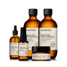 自有品牌抗衰老保湿美白护肤套件零残忍和抗氧化与欧芹籽面部护理套装