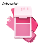 Patrick Ta Lakerain 2合1素食腮红调色板零残忍高保湿精致面霜粉的脸脸颊