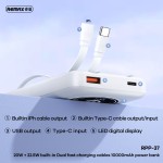 Power Bank Manufacturer - 20W Built-in Dual Cable OEM