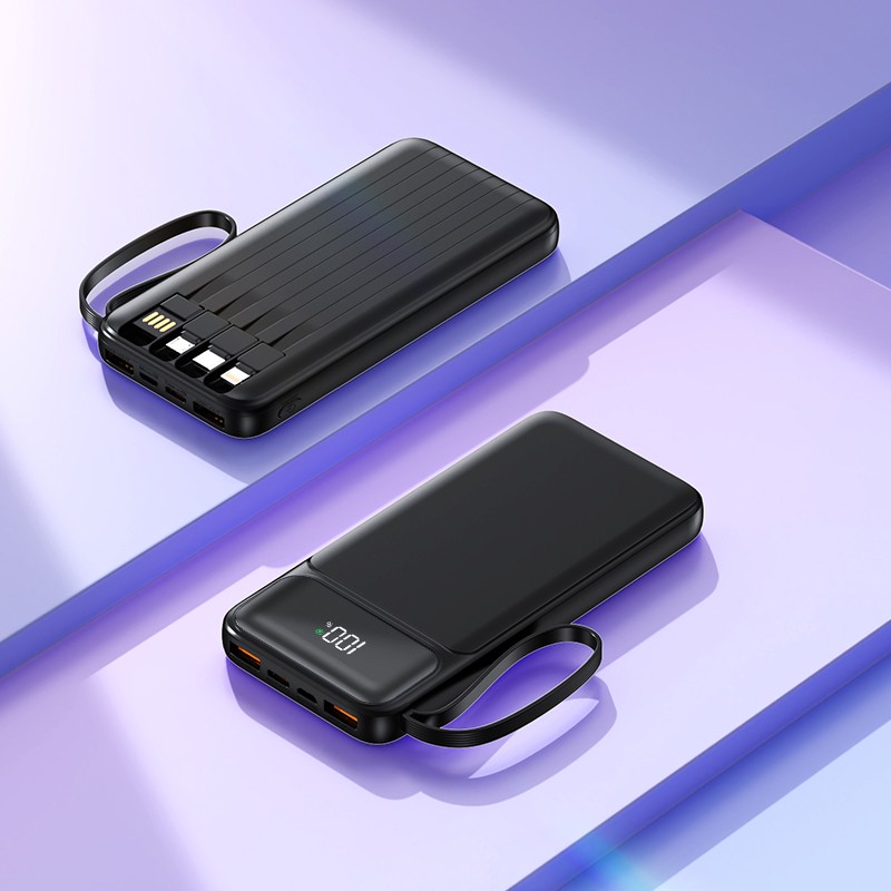 Power Bank Manufacturer - OEM 10000mAh Ultra Slim Built-in Cables