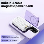 Power Bank Supplier - Custom 5000mAh Magnetic Wireless Built-in Cable