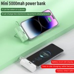 Power Bank Supplier - Custom 5000mAh Capsule Built-in Type-C