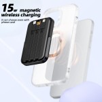 Power Bank Supplier - Custom 5000mAh Magnetic Wireless Built-in Cable