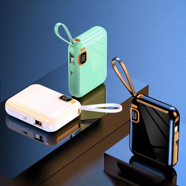 Power Bank Manufacturer - OEM 10000mAh Dual 22.5W Built-in Cables