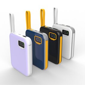 Power Bank Supplier - Custom 5000mAh Mini Pocket Built-in Cable