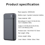 Power Bank Supplier - Custom PD QC3.0 20000mAh Fast Charging