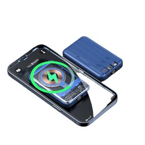 Power Bank Supplier - Custom 10000mAh Transparent Magnetic Wireless