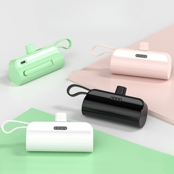 Power Bank Factory - Bulk 5000mAh Capsule Built-in Cable