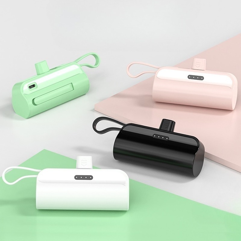 Power Bank Factory - Bulk 5000mAh Capsule Built-in Cable