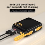 Power Bank Manufacturer - OEM 10000mAh Digital Display Built-in Cable