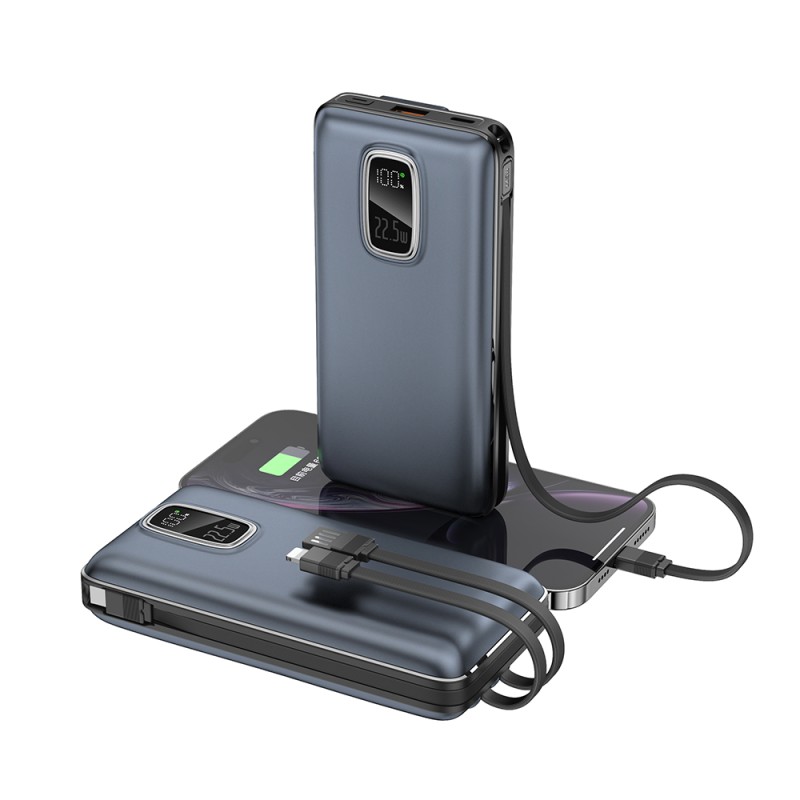 Power Bank Supplier - Custom 20000mAh Built-in 3 Cables Fast Charge