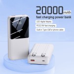 Power Bank Supplier - Custom 20000mAh 3C Power Bank Digital Display