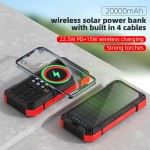 Power Bank Supplier - Custom 20000mAh Solar PD22.5W Wireless
