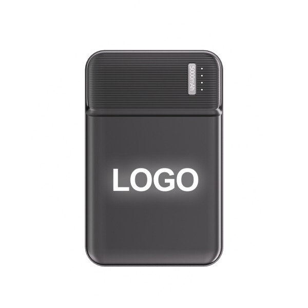 Power Bank Manufacturer - OEM 5000mAh LED Logo Ultra Slim