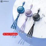 USB Cable Manufacturer - 105cm Retractable 3 in 1 OEM