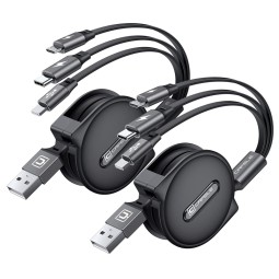 USB Cable Manufacturer - 3 in 1 Retractable Type C OEM