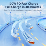 USB Cable Manufacturer - 3 in 1 100W Fast Charge OEM