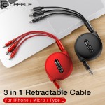 USB Cable Factory - 1 to 3 Retractable Multi OEM