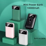Power Bank Factory - 5 in 1 Built-in Cable OEM