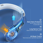 Neck Fan Factory - 4000mAh Rechargeable 3 Gears OEM