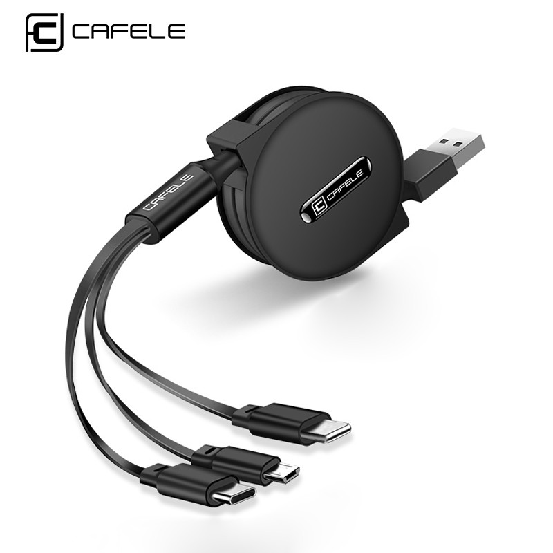 USB Cable Factory - 1 to 3 Retractable Multi OEM