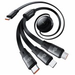 USB Cable Factory - 100W Retractable 3 in 1 OEM
