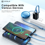USB Cable Factory - 3 in 1 Retractable OEM Charging