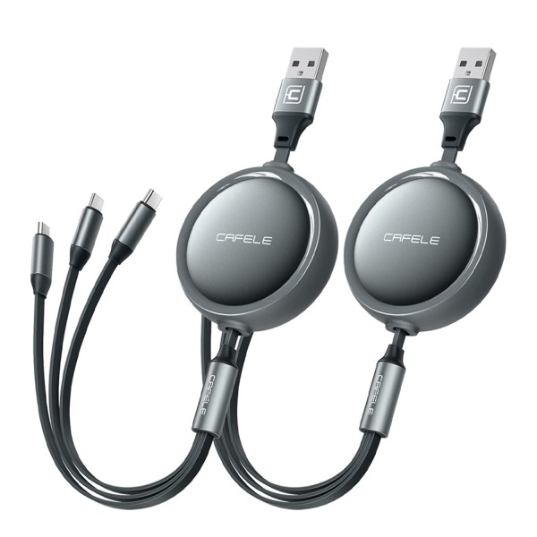 USB Cable Factory - 3 in 1 Retractable OEM Charging