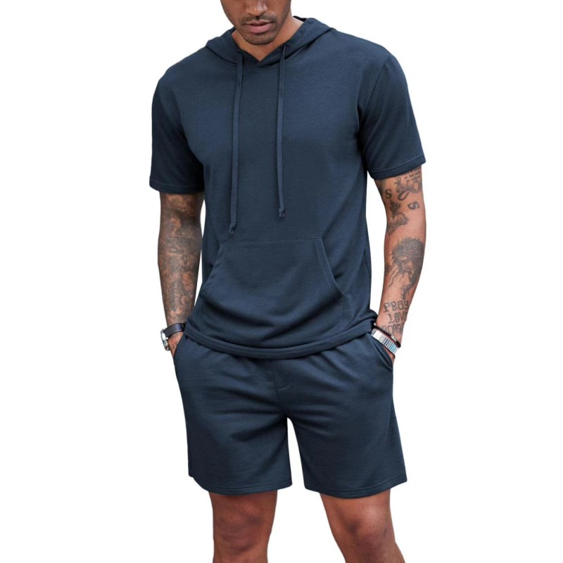 Men Workout Set Manufacturer - OEM Custom Cotton Training Hoodies