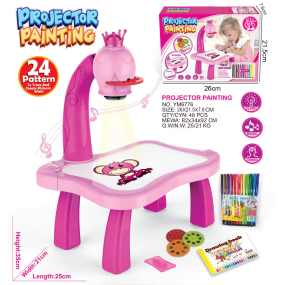Drawing Table Supplier - OEM Children Art Projection Learning Desk