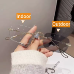 Photochromic Eyeglasses Factory - Custom OEM Rimless Square Optical Frames