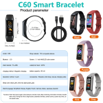 Smart Watch Supplier - OEM C60 Blood Pressure Oxygen Watch