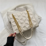 Women Tote Bag Supplier - OEM Custom Lattice PU Leather Crossbody Bag