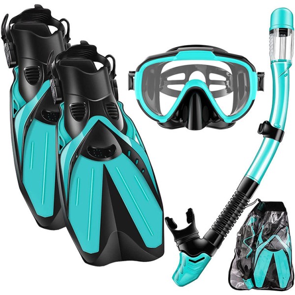 Snorkel Set Manufacturer - OEM Dry Top Snorkeling Gear with Flippers
