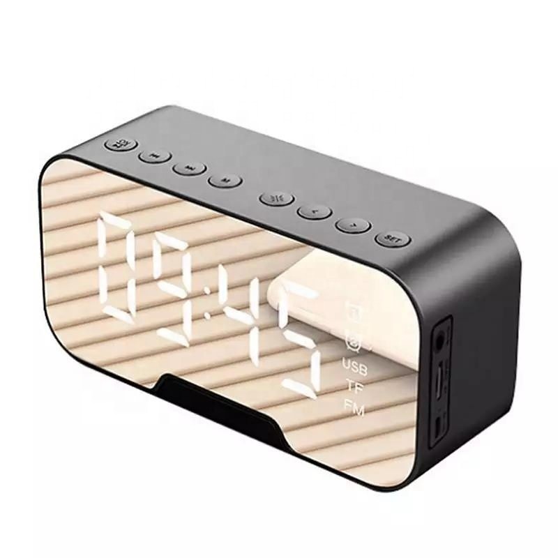 BT Speaker Factory - OEM Mini LED Mirror Alarm Clock Speaker