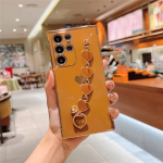 Samsung Case Supplier - OEM Plating Heart Bracelet Silicone Cover