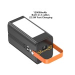 Power Bank Factory - 120000mAh Built-in Cable OEM