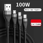 USB Cable Factory - 3 in 1 Nylon Braided OEM
