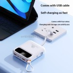Power Bank Manufacturer - 10000mAh 4 Built-in Cable OEM