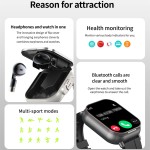 Smart Watch Factory - Square Built-in Earbuds OEM