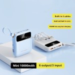 Power Bank Manufacturer - 10000mAh 4 Built-in Cable OEM