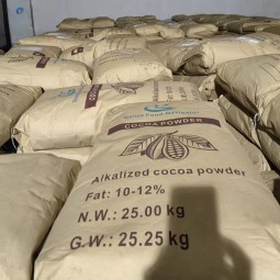 食品级碱化可可脂生可可粉荷兰加工包装在盒或袋必不可少的可可成分
