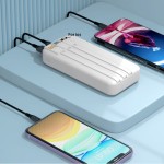 Power Bank Supplier - OEM High Capacity Built-in Cable Charger