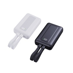 Power Bank Supplier - OEM 2-in-1 Built-in Cable PD22.5W Charger