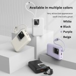 Power Bank Manufacturer - OEM Custom Logo PD22.5W Built-in Cable