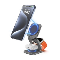 Foldable Charger Supplier - OEM 3-in-1 Wireless Charging Dock