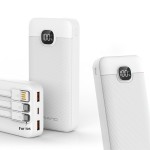 Power Bank Supplier - OEM High Capacity Built-in Cable Charger
