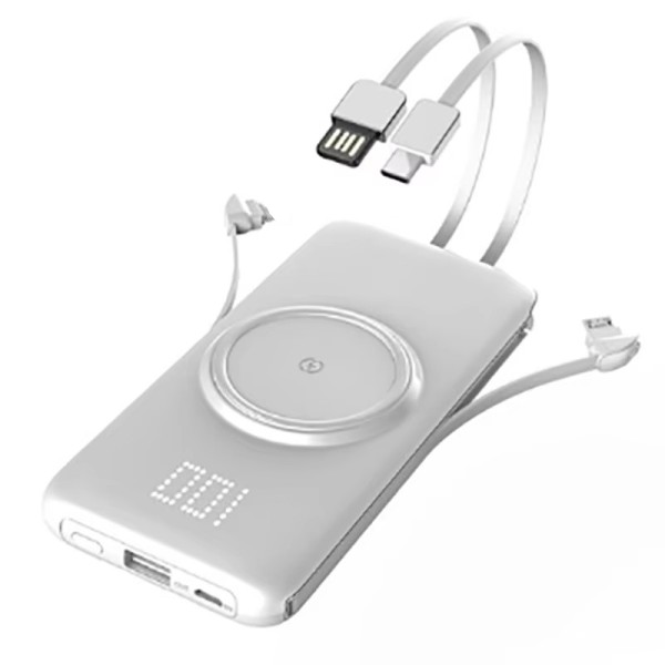 Power Bank Factory - OEM 20000mAh Wireless Built-in Cable