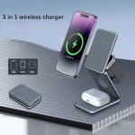 Wireless Charger Factory - OEM 3-in-1 Magnetic Foldable Charger